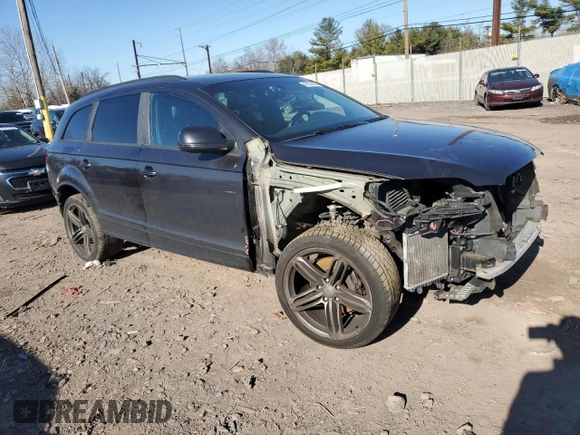 2015 Audi Q7 3.0T S line Prestige with VIN WA1DGAFE1FD005886, listed as a Copart auction lot 47623895 with 0 mi miles and Salvage Title. Bid and sale history available at carsss.com. Image 4.