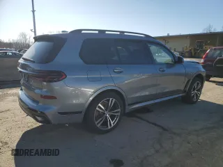 2025 BMW X7 xDrive40i with VIN 5UX23EM02S9W30056, listed as a Copart auction lot 50580665 with 0 mi miles and Salvage Title. Bid and sale history available at carsss.com. Image 3.