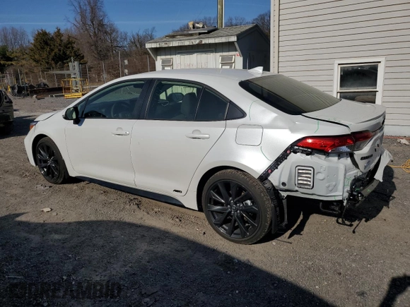 2025 Toyota Corolla Hybrid LE with VIN JTDBDMHE3S3017235, listed as a Copart auction lot 48109915 with 1,270 mi miles and Salvage Title. Bid and sale history available at carsss.com. Image 2.