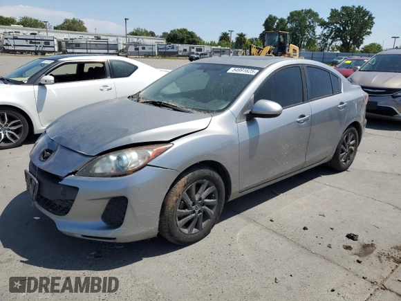 2012 Mazda 3 i Touring with VIN JM1BL1V81C1695558, listed as a Copart auction lot 54991625 with 177,740 mi miles and Clean Title. Bid and sale history available at carsss.com. Image 1.