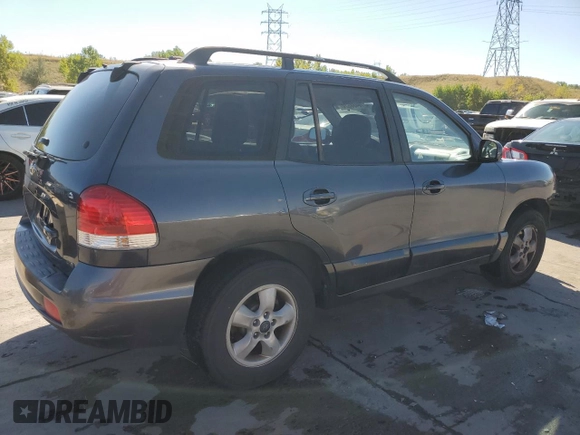 2006 Hyundai Santa Fe GLS with VIN KM8SC73D66U039552, listed as a Copart auction lot 72468624 with 161,221 mi miles and Salvage Title. Bid and sale history available at carsss.com. Image 3.