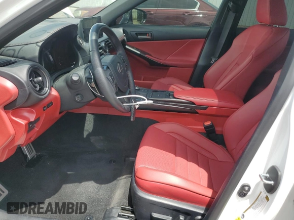 2024 Lexus IS 350 F Sport with VIN JTHGZ1B29R5073827, listed as a Copart auction lot 55848125 with 10,455 mi miles and Salvage title. Bid and sale history available at DreamBid. Image 7.