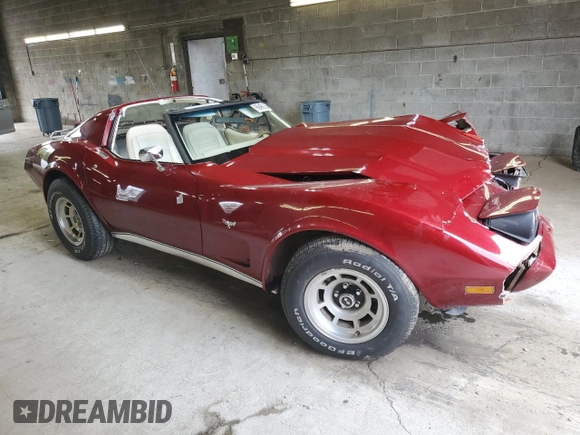 1977 Chevrolet Corvette with VIN 1Z37X7S438954, listed as a Copart auction lot 69469584 with 6,678 mi miles and Clean title. Bid and sale history available at DreamBid. Image 4.