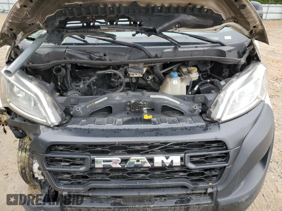 2023 Ram ProMaster Cargo with VIN 3C6MRVJG6PE506912, listed as a Copart auction lot 52349875 with Not Provided miles and Salvage Title. Bid and sale history available at DreamBid. Image 12.