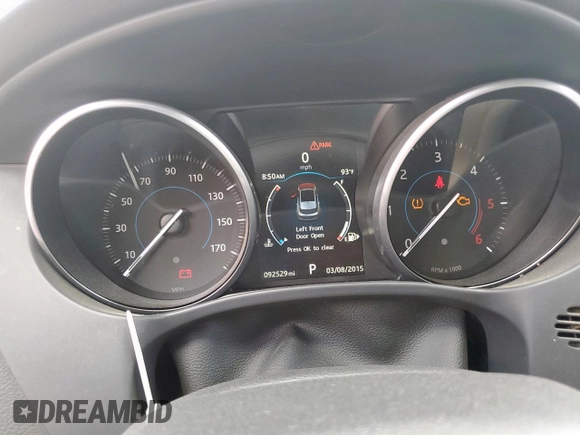 2017 Jaguar F-Pace 20d Premium with VIN SADCJ2BN2HA098411, listed as a Copart auction lot 58361175 with 92,529 mi miles and Clean title. Bid and sale history available at DreamBid. Image 9.