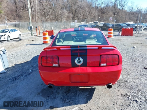 2007 Ford Mustang GT Deluxe with VIN 1ZVFT82H175367454, listed as a IAAI auction lot 41585612 with 210,182 mi miles. Bid and sale history available at carsss.com. Image 16.