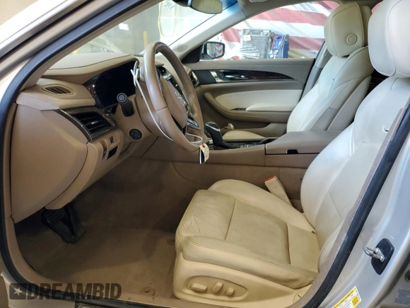 2014 Cadillac CTS Luxury AWD with VIN 1G6AX5S38E0130350, listed as a Copart auction lot 56565825 with 167,699 mi miles and Salvage title. Bid and sale history available at DreamBid. Image 7.