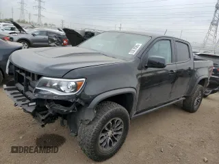 2020 Chevrolet Colorado 4WD ZR2 with VIN 1GCGTEEN7L1136034, listed as a Copart auction lot 55018505 with 35,343 mi miles and Salvage title. Bid and sale history available at DreamBid. Image 1.
