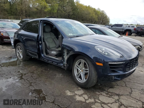 2017 Porsche Macan S with VIN WP1AB2A56HLB13657, listed as a Copart auction lot 50714375 with 60,731 mi miles and Salvage Title. Bid and sale history available at DreamBid. Image 4.