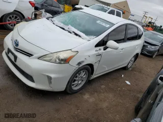 2012 Toyota Prius v Two with VIN JTDZN3EUXC3181794, listed as a Copart auction lot 48282755 with 613,803 mi miles and Salvage Title. Bid and sale history available at carsss.com. Image 1.