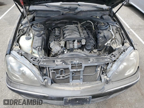2003 Mercedes-Benz S-Class 4.3L with VIN WDBNG70J63A345310, listed as a Copart auction lot 68399354 with 154,520 mi miles and Clean Title. Bid and sale history available at carsss.com. Image 11.