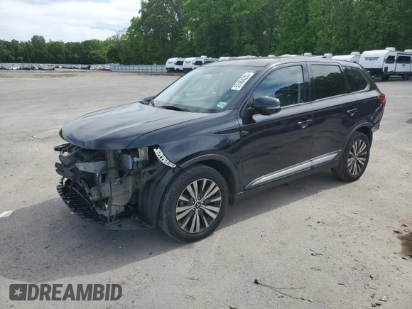 2019 Mitsubishi Outlander ES with VIN JA4AZ3A35KZ013078, listed as a Copart auction lot 57464235 with 98,409 mi miles and Salvage title. Bid and sale history available at DreamBid. Image 1.