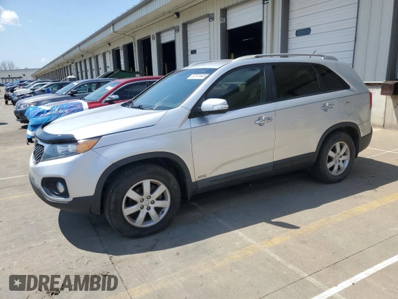 2012 Kia Sorento LX with VIN 5XYKT4A2XCG286512, listed as a Copart auction lot 52741445 with 142,551 mi miles and Clean Title. Bid and sale history available at carsss.com. Image 1.