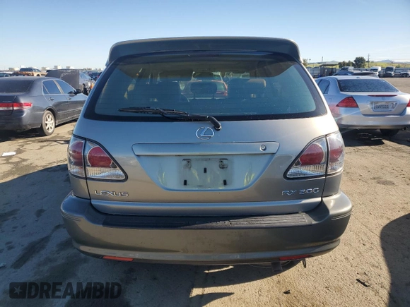 2001 Lexus RX 300 with VIN JTJGF10U910100120, listed as a Copart auction lot 87021804 with 236,824 mi miles and Clean Title. Bid and sale history available at carsss.com. Image 6.