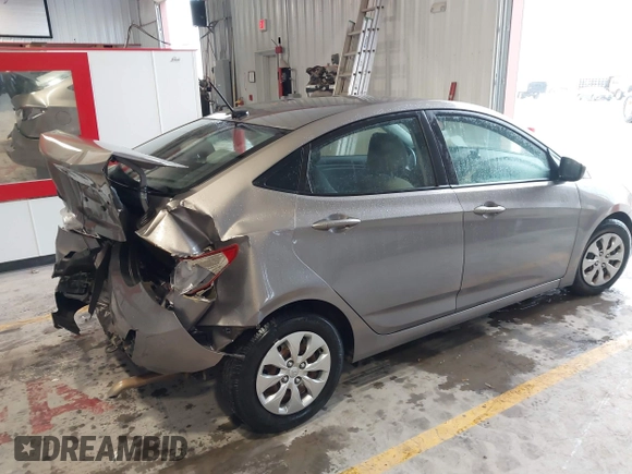 2017 Hyundai Accent SE with VIN KMHCT4AE1HU372999, listed as a IAAI auction lot 41156613 with 111,880 mi miles. Bid and sale history available at carsss.com. Image 4.