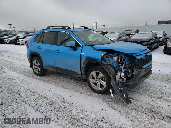 2021 Toyota RAV4 Hybrid LE with VIN 4T3B6RFV0MU035525, listed as a Copart auction lot 45775665 with 52,234 mi miles and Salvage Title. Bid and sale history available at carsss.com. Image 12.