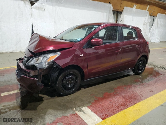 2022 Mitsubishi Mirage ES with VIN ML32AUHJ7NH006531, listed as a Copart auction lot 51620885 with 49,839 mi miles and Salvage Title. Bid and sale history available at carsss.com. Image 1.