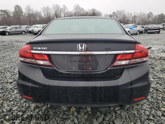 2014 Honda Civic Sedan LX with VIN 19XFB2F54EE084745, listed as a Copart auction lot 44954865 with Not Provided miles and Salvage Title. Bid and sale history available at carsss.com. Image 6.