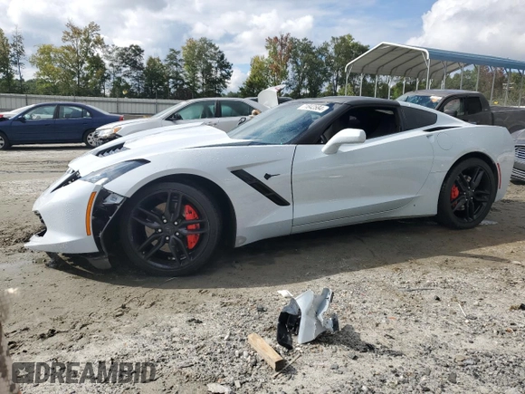 2019 Chevrolet Corvette 1LT with VIN 1G1YB2D72K5113706, listed as a Copart auction lot 71842584 with 0 mi miles and Salvage Title. Bid and sale history available at carsss.com. Image 1.