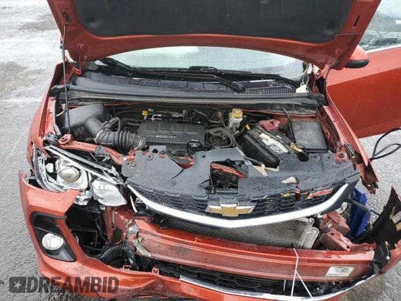 2020 Chevrolet Sonic LT with VIN 1G1JD6SB9L4118368, listed as a Copart auction lot 80234344 with 89,594 mi miles and Salvage title. Bid and sale history available at DreamBid. Image 12.
