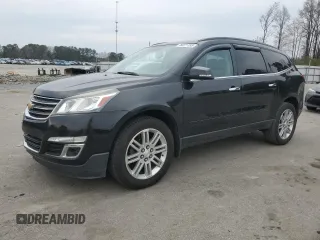 2015 Chevrolet Traverse LT with VIN 1GNKRGKD1FJ266550, listed as a Copart auction lot 49221355 with 165,346 mi miles and Salvage title. Bid and sale history available at DreamBid. Image 1.