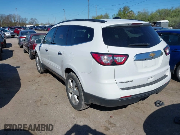 2017 Chevrolet Traverse LT with VIN 1GNKRGKD6HJ100575, listed as a IAAI auction lot 42084404 with 114,152 mi miles and . Bid and sale history available at DreamBid. Image 3.