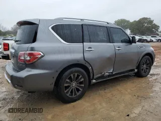 2017 Nissan Armada SL with VIN JN8AY2ND0H9002234, listed as a Copart auction lot 81496094 with 133,976 mi miles and Salvage Title. Bid and sale history available at carsss.com. Image 3.