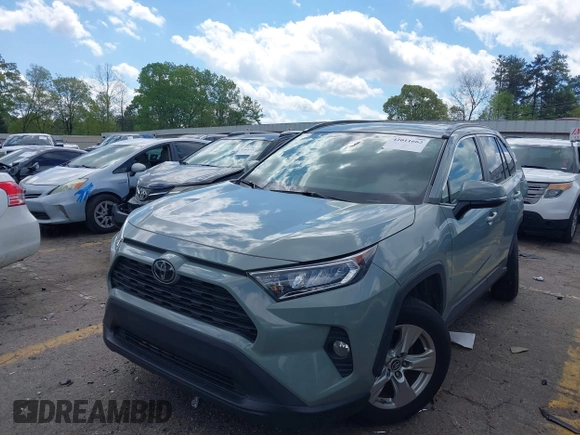 2019 Toyota RAV4 XLE with VIN 2T3W1RFV3KW056351, listed as a IAAI auction lot 42011662 with 64,634 mi miles. Bid and sale history available at carsss.com. Image 2.