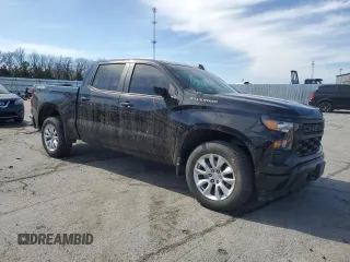 2023 Chevrolet Silverado 1500 Custom with VIN 1GCPDBEK3PZ171808, listed as a Copart auction lot 49841145 with 22,549 mi miles and Salvage Title. Bid and sale history available at DreamBid. Image 4.