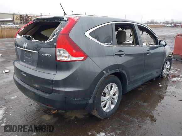 2013 Honda CR-V EX with VIN 5J6RM4H52DL050643, listed as a IAAI auction lot 41941385 with Not Provided miles and . Bid and sale history available at DreamBid. Image 4.