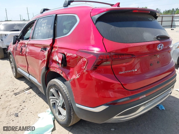 2022 Hyundai Santa Fe SEL with VIN 5NMS24AJ3NH455871, listed as a IAAI auction lot 42074351 with 14,062 mi miles. Bid and sale history available at carsss.com. Image 3.