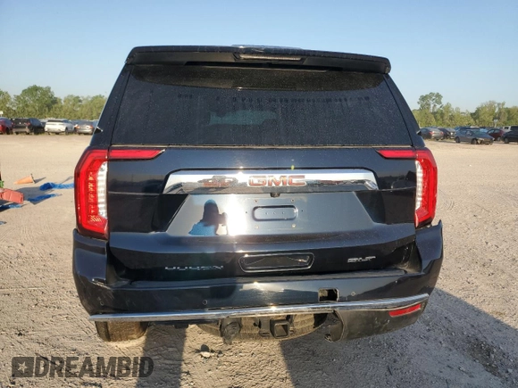 2021 GMC Yukon SLT with VIN 1GKS1BKT8MR388139, listed as a Copart auction lot 52368645 with 59,602 mi miles and Salvage Title. Bid and sale history available at carsss.com. Image 6.