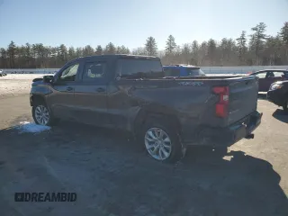 2022 Chevrolet Silverado 1500 Custom with VIN 3GCPDBEK8NG605640, listed as a Copart auction lot 43718225 with 24,424 mi miles and Salvage Title. Bid and sale history available at carsss.com. Image 2.