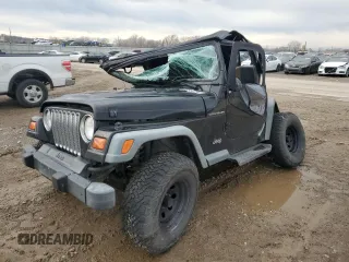 1999 Jeep Wrangler SE with VIN 1J4FY29P7XP484551, listed as a Copart auction lot 86881094 with 0 mi miles and Salvage Title. Bid and sale history available at carsss.com. Image 1.