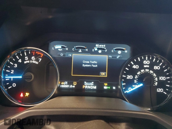 2020 Ford F-150 XL with VIN 1FTEW1E43LFA77730, listed as a Copart auction lot 51292025 with 33,351 mi miles and Salvage Title. Bid and sale history available at carsss.com. Image 9.