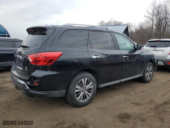 2018 Nissan Pathfinder SV with VIN 5N1DR2MM2JC663517, listed as a Copart auction lot 47529355 with NaN miles and Salvage Title. Bid and sale history available at carsss.com. Image 3.