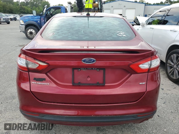 2016 Ford Fusion SE with VIN 3FA6P0H73GR374836, listed as a Copart auction lot 58315675 with Not provided miles and Salvage title. Bid and sale history available at DreamBid. Image 6.