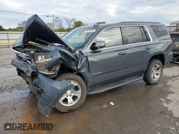 2020 Chevrolet Tahoe LS with VIN 1GNSCAKC7LR101914, listed as a Copart auction lot 70078434 with 70,841 mi miles and Salvage title. Bid and sale history available at DreamBid. Image 1.