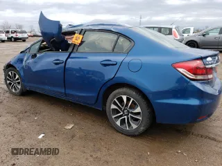 2015 Honda Civic LX z VIN 2HGFB2F52FH022025, wystawiony jako Copart lot #61791635 z przebiegiem Nie podano mil oraz Szkoda całkowita • Salvage title. Historia ofert i sprzedaży dostępna na DreamBid. Obrazek 2.
