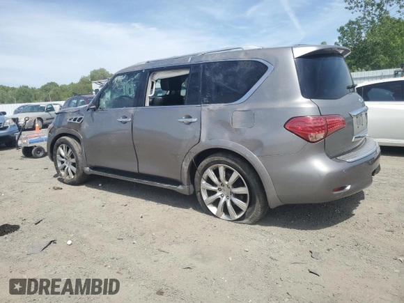 2014 Infiniti QX80 with VIN JN8AZ2NE1E9068423, listed as a Copart auction lot 58903345 with 160,857 mi miles and Clean title. Bid and sale history available at DreamBid. Image 2.