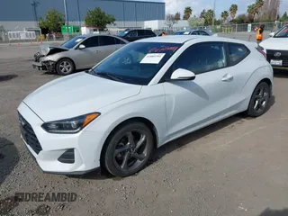 2019 Hyundai Veloster 2.0 with VIN KMHTG6AF4KU019642, listed as a IAAI auction lot 41885392 with 96,340 mi miles. Bid and sale history available at carsss.com. Image 18.