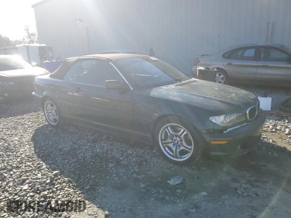 2004 BMW 3 Series 330Ci with VIN WBABW53464PL44025, listed as a Copart auction lot 82416414 with 160,908 mi miles and Salvage Title. Bid and sale history available at carsss.com. Image 4.