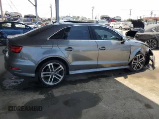 2019 Audi A3 Sedan Premium Plus with VIN WAUGUGFF4K1009009, listed as a Copart auction lot 58060464 with 89,698 mi miles and Salvage Title. Bid and sale history available at carsss.com. Image 3.