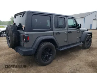 2020 Jeep Wrangler Unlimited Sport Altitude with VIN 1C4HJXDG2LW314301, listed as a Copart auction lot 59857615 with 60,684 mi miles and Salvage title. Bid and sale history available at DreamBid. Image 3.