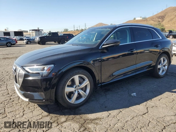 2019 Audi e-tron Premium Plus with VIN WA1LAAGE5KB023079, listed as a Copart auction lot 64977463 with 14,043 mi miles. Bid and sale history available at carsss.com. Image 1.