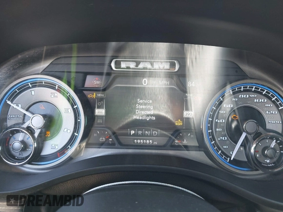 2020 Ram 1500 Limited with VIN 1C6SRFHM9LN225475, listed as a IAAI auction lot 42353156 with 195,185 mi miles and . Bid and sale history available at DreamBid. Image 7.