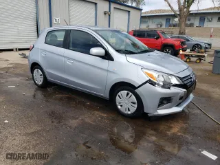 2024 Mitsubishi Mirage ES with VIN ML32AUHJ4RH012583, listed as a Copart auction lot 53986205 with 17,070 mi miles and Clean Title. Bid and sale history available at carsss.com. Image 4.