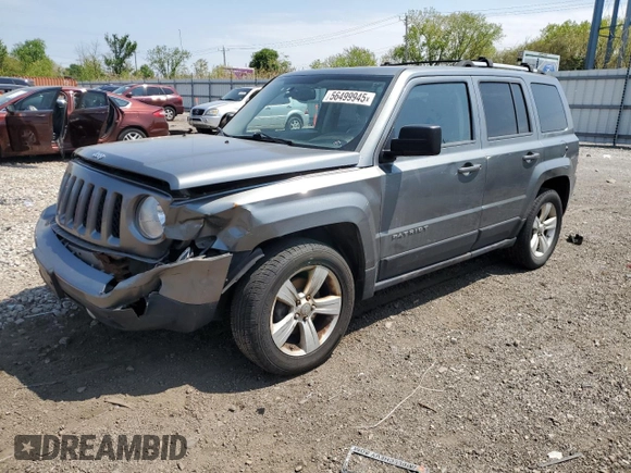 2012 Jeep Patriot Limited with VIN 1C4NJPCB0CD548392, listed as a Copart auction lot 56499945 with 215,957 mi miles and Salvage title. Bid and sale history available at DreamBid. Image 1.