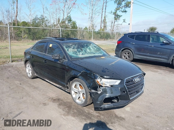 2017 Audi A3 Premium z VIN WAUAUGFF6H1041068, wystawiony jako IAAI lot #41534579 z przebiegiem 115 161 mil mil oraz . Historia ofert i sprzedaży dostępna na DreamBid. Obrazek 1.
