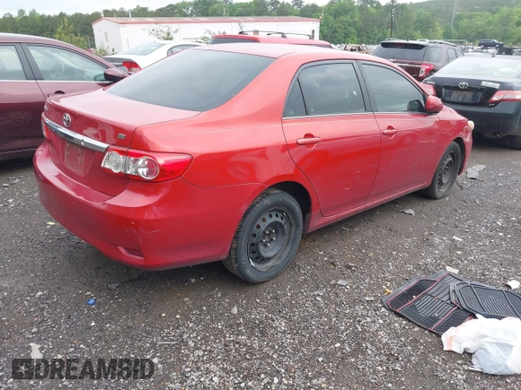 2013 Toyota Corolla L with VIN 5YFBU4EE0DP151229, listed as a IAAI auction lot 42086957 with 184,244 mi miles. Bid and sale history available at carsss.com. Image 4.